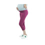 Rose Hyper Twill Butt lifting Maternity Capri with Side Elastics