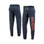 Women's Heathered Navy Auburn Tigers Vault Vintage-Like Tri-Blend Lounge Pants