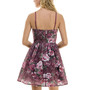 Juniors' Sweetheart-Neck Fit & Flare Floral Dress