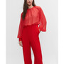 Women's Semitransparent Chiffon Jumpsuit