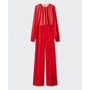 Women's Semitransparent Chiffon Jumpsuit