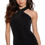 Women's Yasmine Crossover Halter Dress