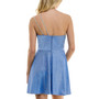 Juniors' Split-One-Shoulder Glitter Fit & Flare Dress