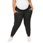Plus Size Hacci Jogger Maternity Pants