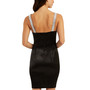 Juniors' Embellished-Strap Satin Bodycon Dress