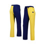 Women's Navy, Maize Michigan Wolverines Colorblock Cozy Tri-Blend Lounge Pants