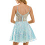 Juniors' Bustier Sequined Fit & Flare Dress