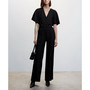 Women's Buttoned Long Jumpsuit