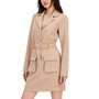 Juniors' Cargo-Pocket Trench Dress