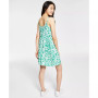 Juniors' Printed Sleeveless Tiered Mini Dress