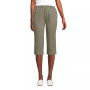 Women's Tall Sport Knit Denim High Rise Elastic Waist Pull On Capri Pants