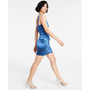 Juniors' One-Shoulder Satin Bodycon Dress