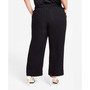 Plus Size Patch Pocket Wide-Leg Pants
