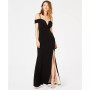 Juniors' Off-The-Shoulder Gown