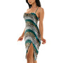 Juniors' Sequined Drape-Neck Midi Slip Dress