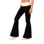 Women's Contrast Fold Over Flared Leggings