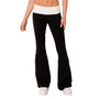 Women's Contrast Fold Over Flared Leggings