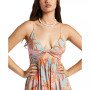 Juniors' Evening Glow Keyhole-Cutout Mini Dress