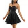 Juniors' Bustier Ruffle Party Dress