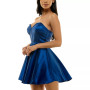 Juniors' Bustier Ruffle Party Dress