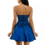 Juniors' Bustier Ruffle Party Dress