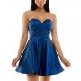 Juniors' Bustier Ruffle Party Dress