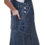 Women's Denim Pinafore Midi Dress