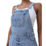 Women's Denim Pinafore Midi Dress