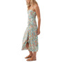 Juniors' Tavia Shirred-Slit-Front Midi Dress