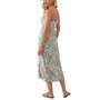 Juniors' Tavia Shirred-Slit-Front Midi Dress