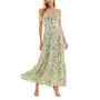 Juniors' Floral-Print Tiered Maxi Dress