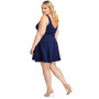Trendy Plus Size Notched-Neck Tiered-Hem Dress