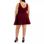 Trendy Plus Size Notched-Neck Tiered-Hem Dress