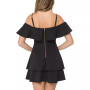 Juniors' Ruffled Off-The-Shoulder Dress