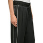 Women's Drawstring Piped Flowy Pants