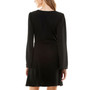 Juniors' Bell-Sleeve Empire-Waist Dress
