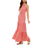 Juniors' Printed Halter Maxi Dress