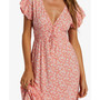 Juniors' Picnic Date Floral-Print V-Neck Midi Dress
