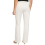 Women's Belted Seamed Slim Straight Trousers