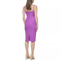 Sleeveless Textured-Knit Side-Cutout Midi Dress