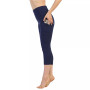 High Waist 3/4 Length Pocket Compression Leggings