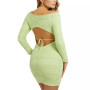 Women's Eco Amelie Crochet Long Sleeve Dress