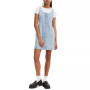 Women's Tuli Denim Front Button Fitted Mini Dress