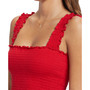 Juniors' Hanging 10 Smocked Square-Neck Dress