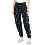 HUGO Women's Cotton Logo-Print Fitted-Cuff Joggers