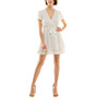 Faux-Wrap Double-Layer Skirt Dress