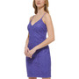 Women's Geo Lace V-Neck Sleeveless Slip Dress