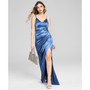 Juniors' Pleated-Detail Bodycon Gown