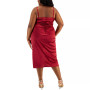 Trendy Plus Size Ruffled Midi Dress