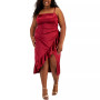Trendy Plus Size Ruffled Midi Dress